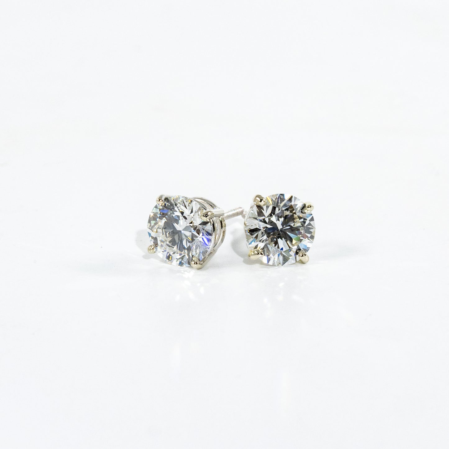 14kt White Gold Diamond Studs 4.11ct
