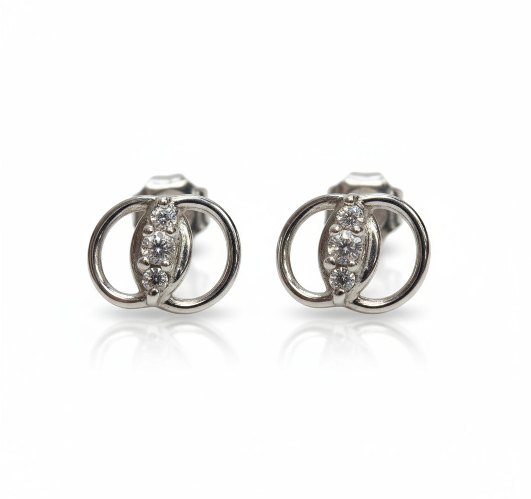 14k White Gold Diamond .25 ctw Earrings