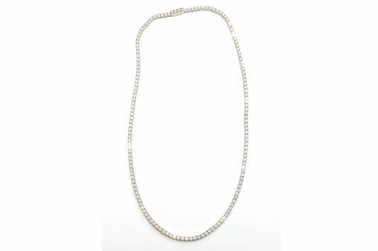 925 MOISSANITE 10.81 CTW STERLING SILVER NECKLACE 18"