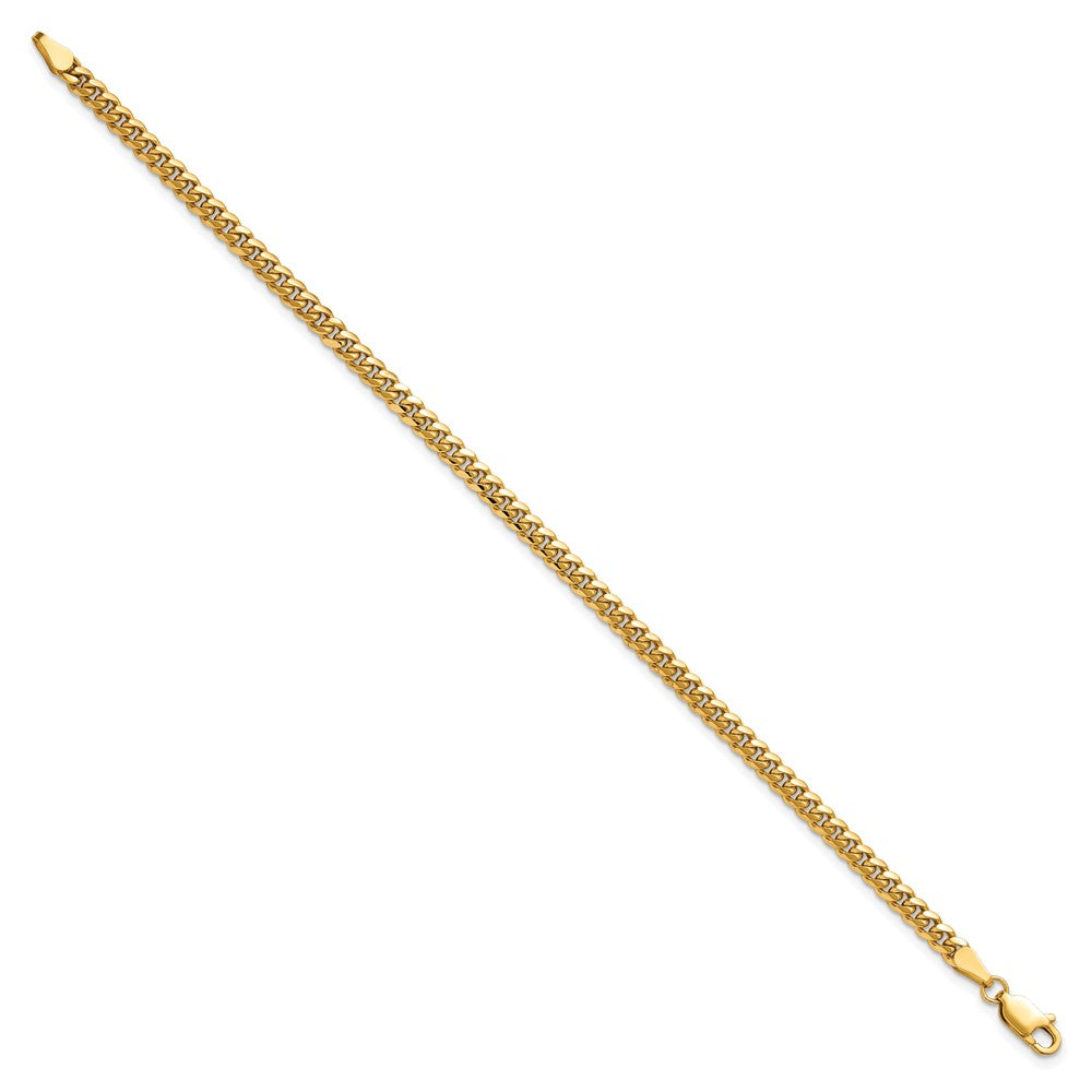 14k 3.5mm Solid Miami Cuban Bracelet