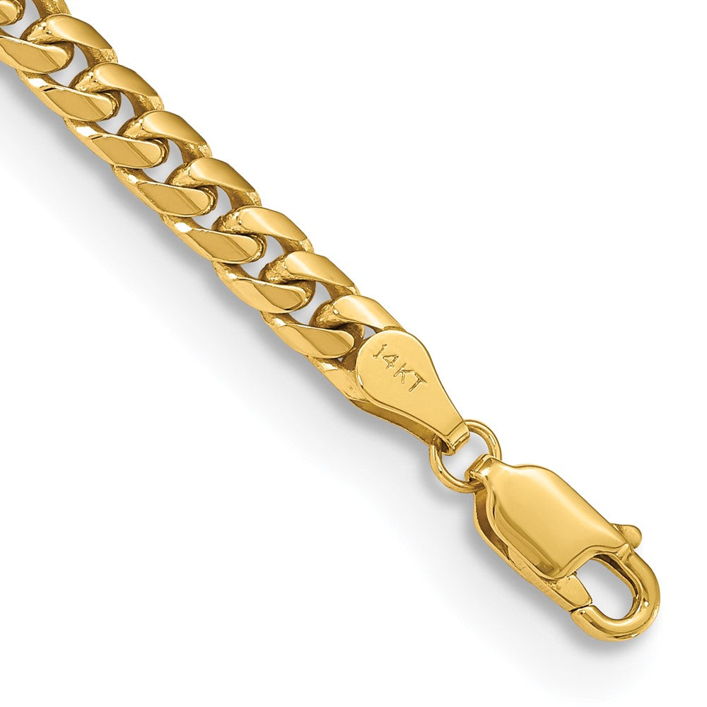 14k 4.3mm Solid Miami Cuban Bracelet