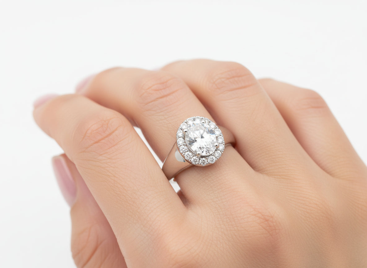 14K/WHITE GOLD DIAMOND 0.11CT LADIES RING RYM