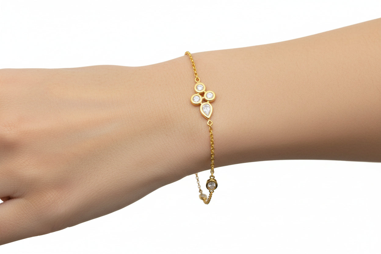 14K YELLOW GOLD DIAMOND 0.30 CTW BRACELET