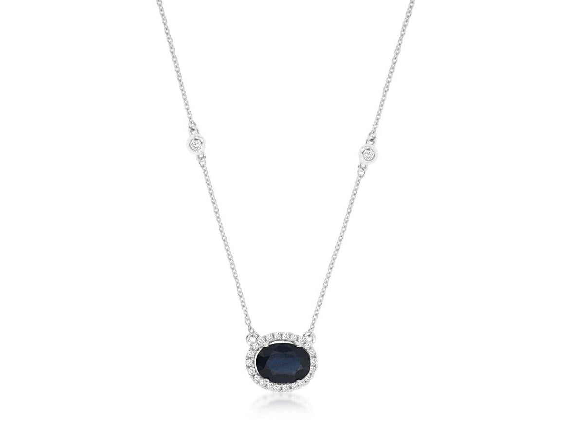 14K/W GOLD DIA0.27 SP 1.47CT NECKLACE