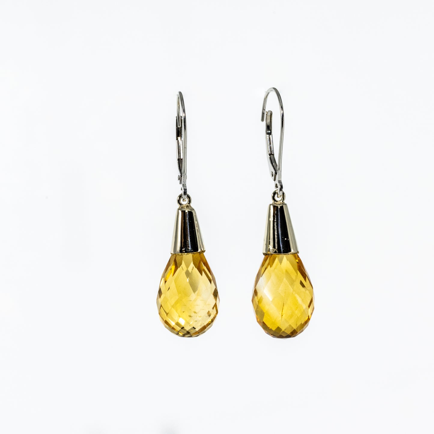 14kt Yellow Gold Citrine Earring