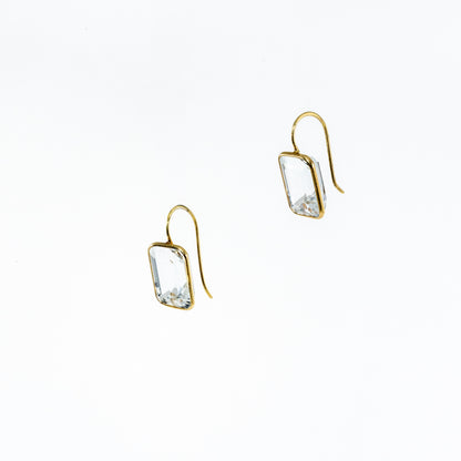 14kt Yellow Gold Aquamarine Earrings