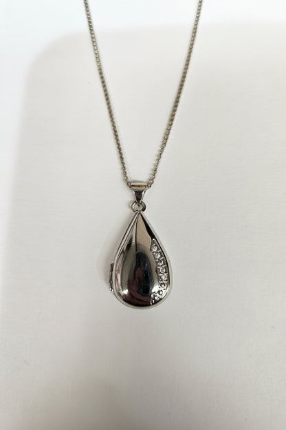 Sterling Silver Locket with 20 inch box chain