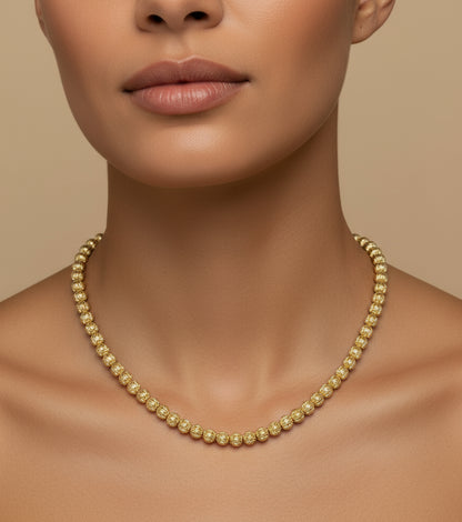 16" Ladies Gold Plated Italian Silver Necklace