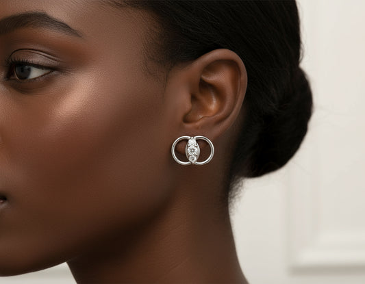 14k White Gold Diamond .25 ctw Earrings