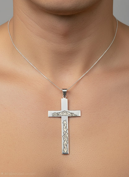 Sterling Silver cross with engraving
