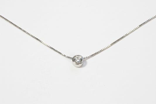 STERLING SILVER MOISSANITE PENDANT  1.00CT D-VVS NECKLACE