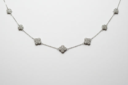 STERLING SILVER  MOISSANITE NECKLACE 3.14 CTW VVS D