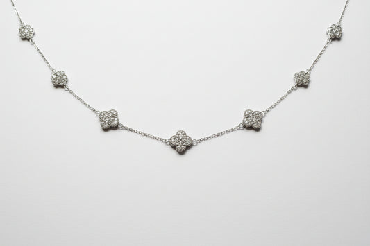 STERLING SILVER  MOISSANITE NECKLACE 3.14 CTW VVS D