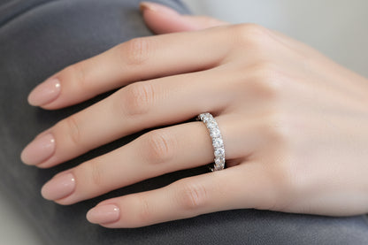 14K WHITE GOLD DIAMOND 1.30CT G VS2 WEDDING BAND