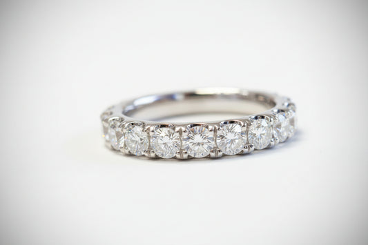 14K WHITE GOLD DIAMOND 1.30CT G VS2 WEDDING BAND