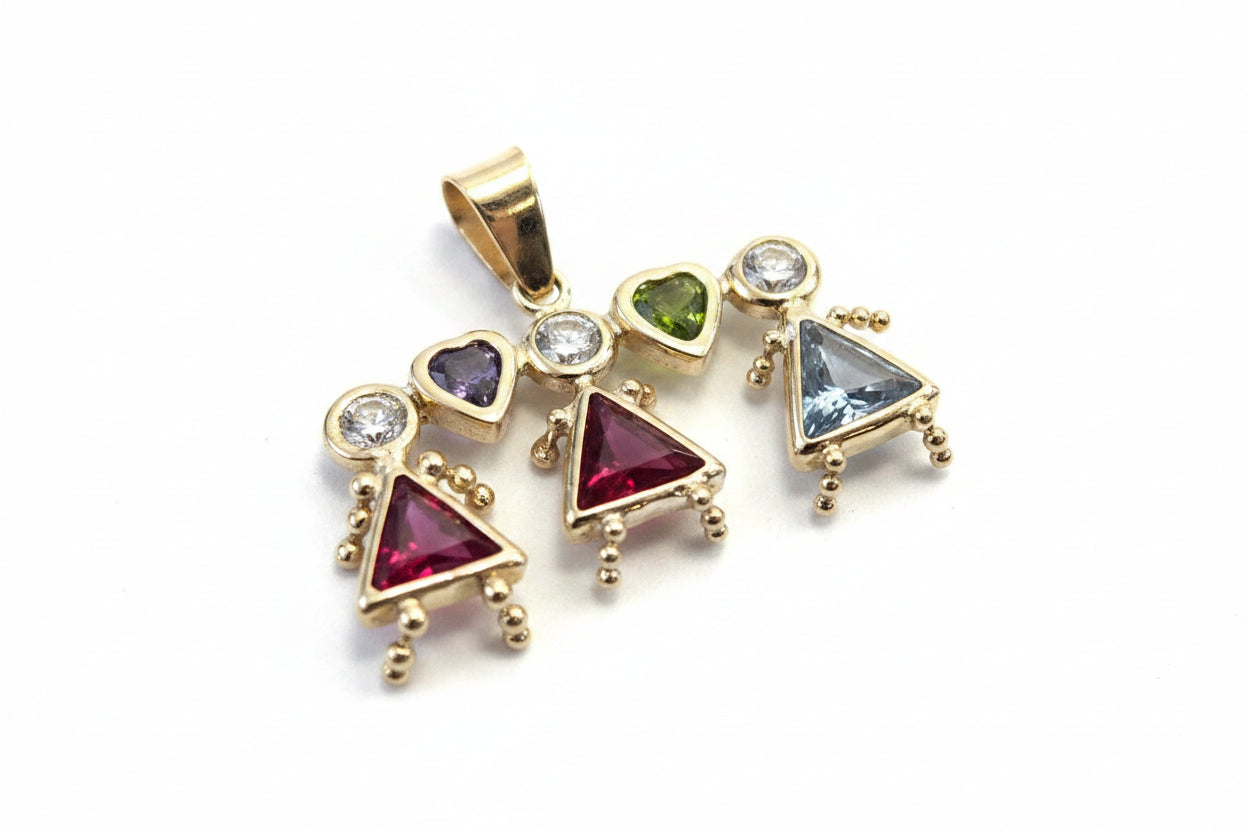 14k Yellow Gold  Children Pendant 2.0 dwt