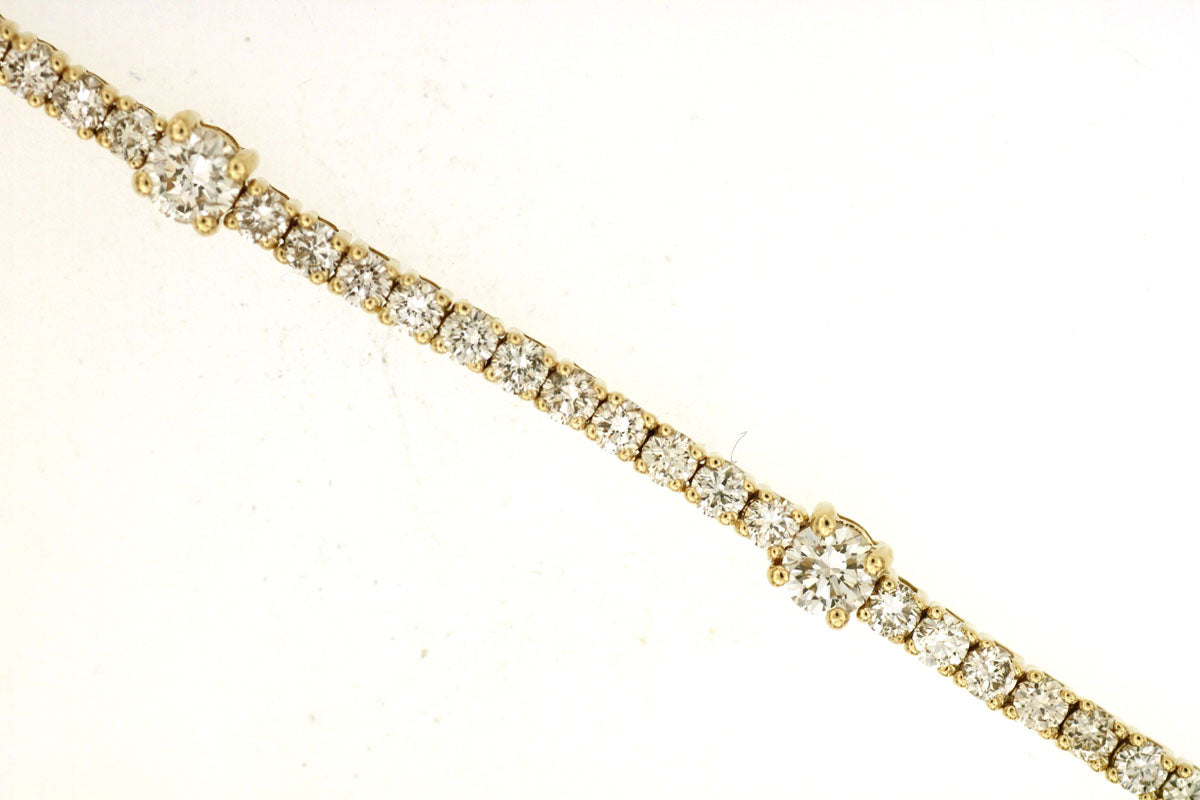 14kt Yellow Gold Diamond Bracelet 3.12ct