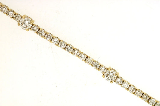 14kt Yellow Gold Diamond Bracelet 3.12ct