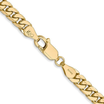 14K 26 inch 4.3mm Solid Miami Cuban Link with Lobster Clasp Chain