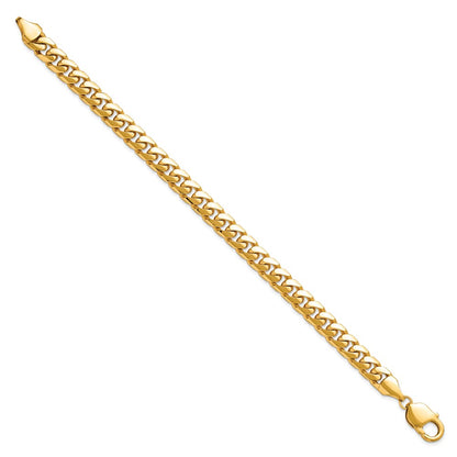 14k 8mm Solid Miami Cuban Bracelet