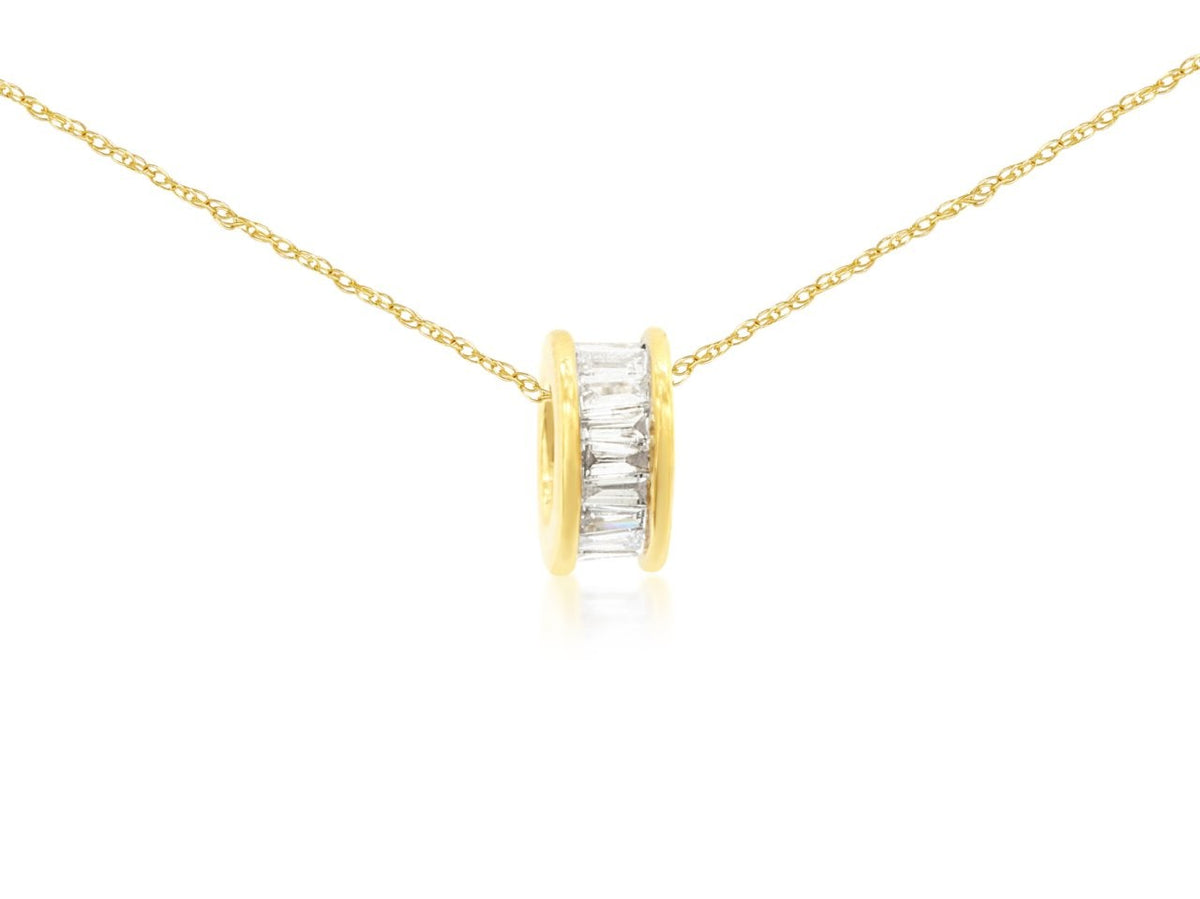 14K/Y GOLD DIAMOND PENDANT 0.17CT