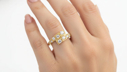 14k Yellow Gold Diamond Ring 0.50 ctw