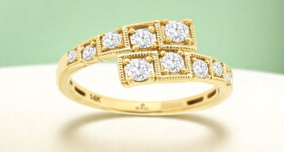 14k Yellow Gold Diamond Ring 0.50 ctw