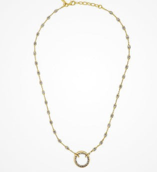 STERLING SILVER  SUNSHINE NECK DESMO WITH EXTENDER