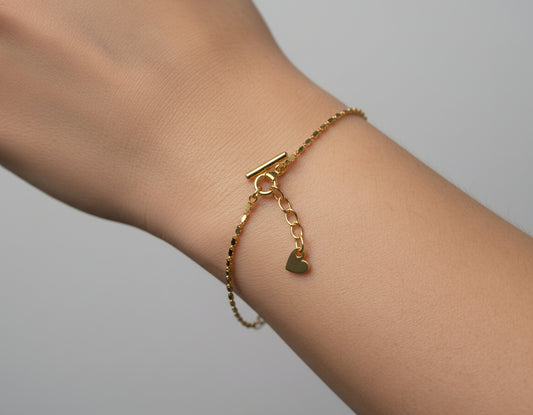 STERLING SILVER GOLD PLATED BRACELET DESIGN-TYPHOON DES ITALIAN MADE