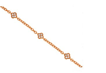 14K YELLOW GOLD DIAMOND 0.12 CTW BRACELET