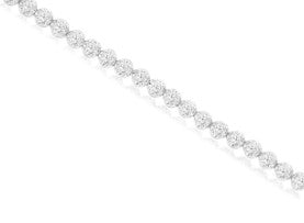 14K WHITE GOLD DIAMOND 1.10 CTW TENNIS BRACELET