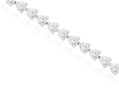 14K WHITE GOLD LAB GROWN DIAMOND 4 CTW BRACELET