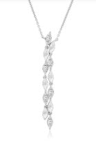 14K WHITE GOLD DIAMOND 0.22 CTW NECKLACE