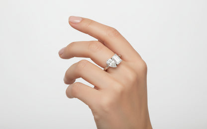 14K/W GOLD LAB GROWN DIA PS/PC 2.20CT RYM