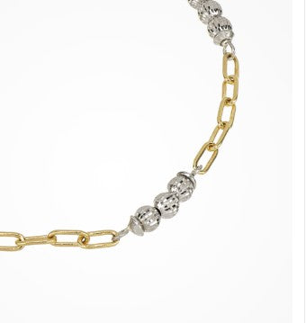 STERLING SILVER GOLD PLATED CRYSTAL NOVA BRAC DESMO ITALIAN MADE