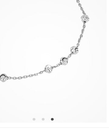 STERLING SILVER STATION MOON DESMO BRACELET ITALIAN MADE