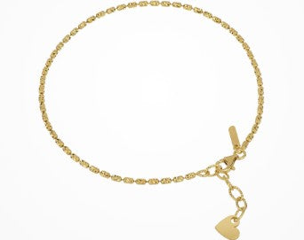 STERLING SILVER GOLD PLATED BRACELET DESIGN-TYPHOON DES ITALIAN MADE