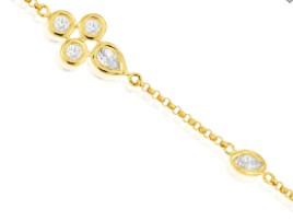 14K YELLOW GOLD DIAMOND 0.30 CTW BRACELET