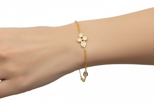 14K YELLOW GOLD DIAMOND 0.30 CTW BRACELET