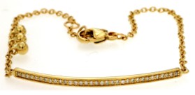 14K YELLOW GOLD  DIAMOND BRACELET 0.35 CTW