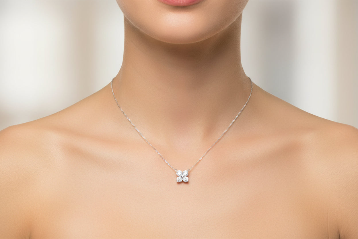 14K/Y GOLD LAB GROWN DIA 1.00CT NECK RYM