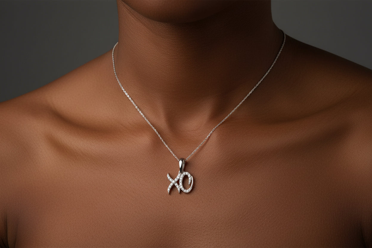 14K WHITE GOLD DIAMOND PENDANT 0.09 CTW