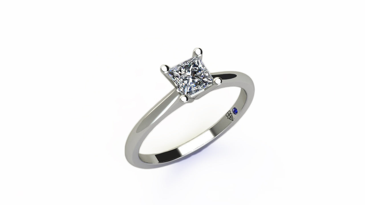 Princess Cut Solitaire