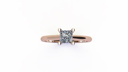 Princess Cut Solitaire